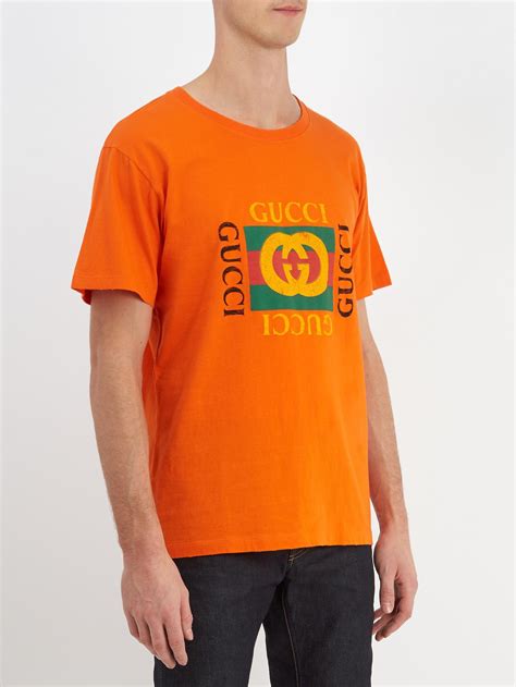 gucci orange t shirt|t shirt Gucci original.